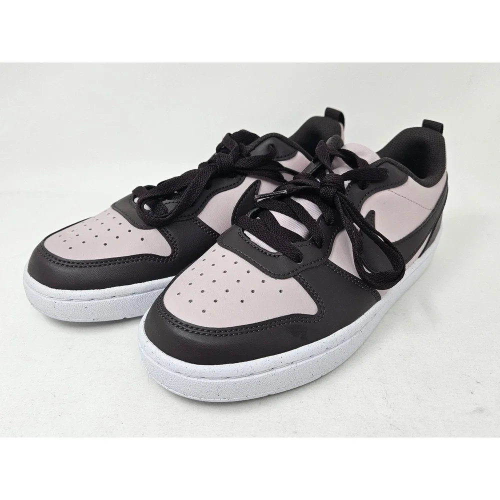 Nike Boy's Court Borough Recraft Low Top Sneakers Sz 6.5M Rose/Brwn DV5456 NEW!